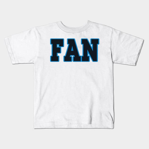 Carolina LYFE Football SUPER FAN!!! Kids T-Shirt by OffesniveLine